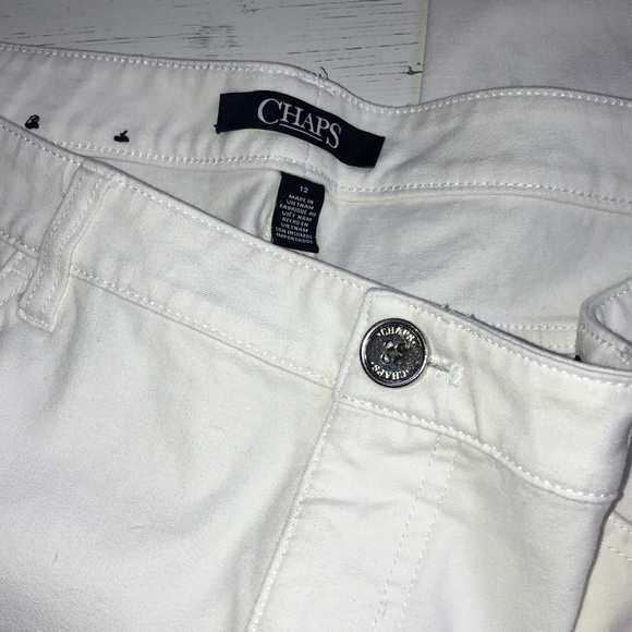 Chaps White Boot Cut Pants - Picture 2 of 3